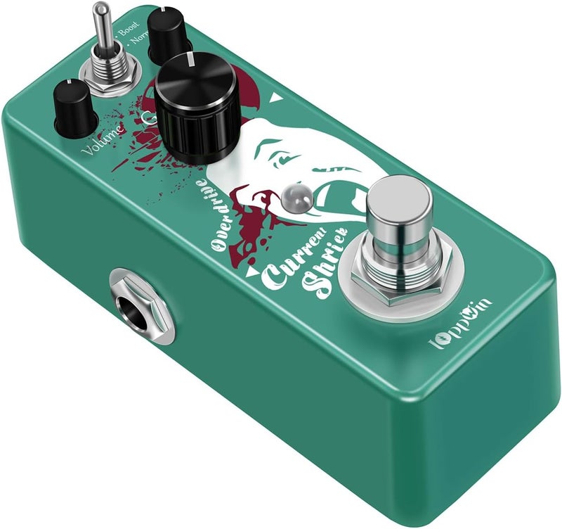 IOppWin Greenizer Dist Tube-Style Distortion Pedal - Dual Mode (Normal/Boost) Hyper-Realistic Guitar Effects w/True Bypass, Metal Housing, Compact Design for Rock/Metal/Blues - Image 4